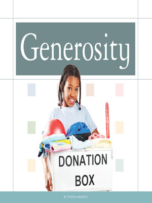 cover image of Generosity